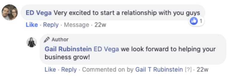 ed vega testimonial on facebook