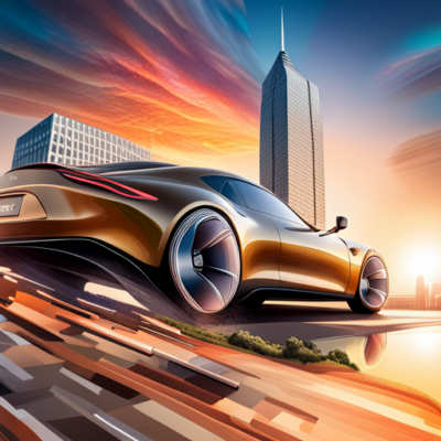A futuristic car to symbolize the advances in automotive digital marketing.